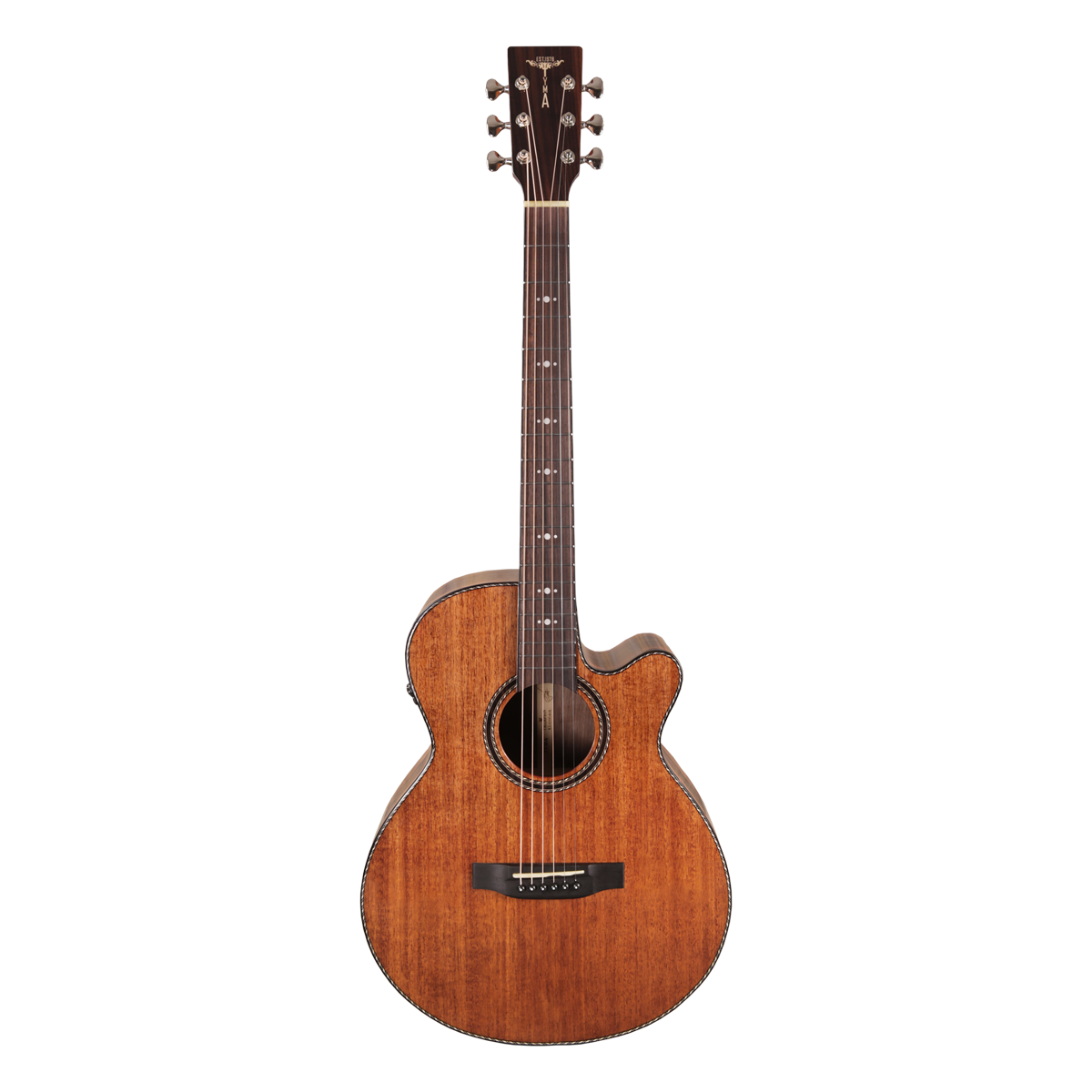 Tyma A1 Custom ZL трансакустическая гитара в комплекте с аксессуарами